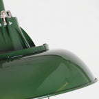 Colaeus Vintage Industrial Swag Green Glass Light