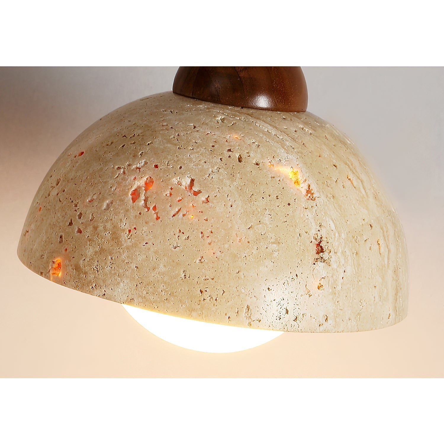 Cezoria Travertine Swing Arm Travertine Sconce Wall Lamp