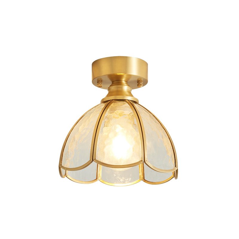 Solara Ceiling Light Vintage Floral Stainedglass
