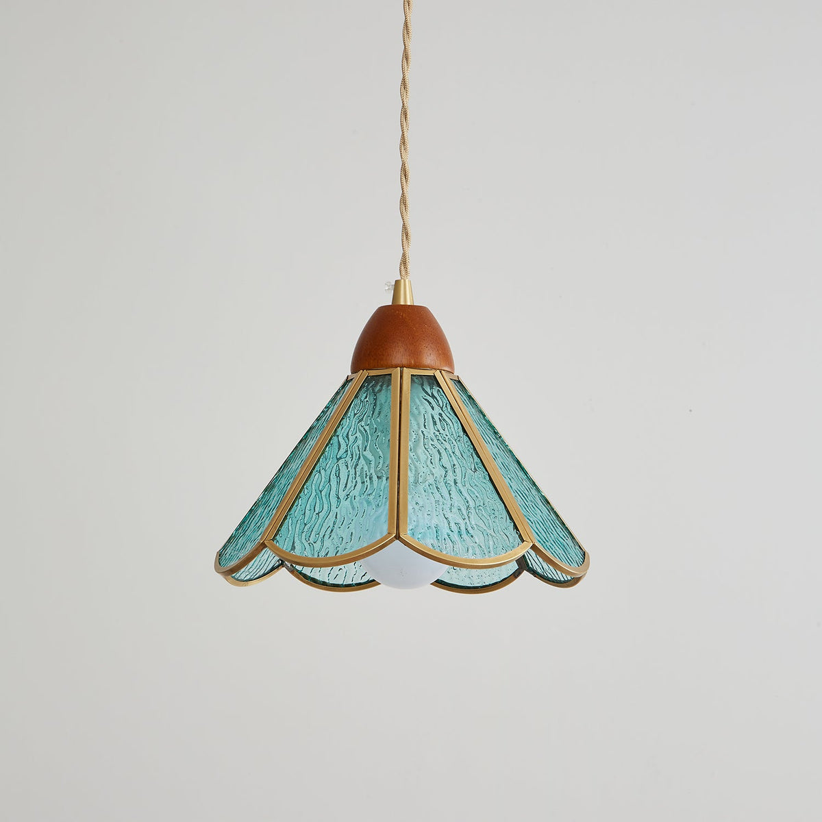 Florace Wood & Glass Vintage Pendant Lamp