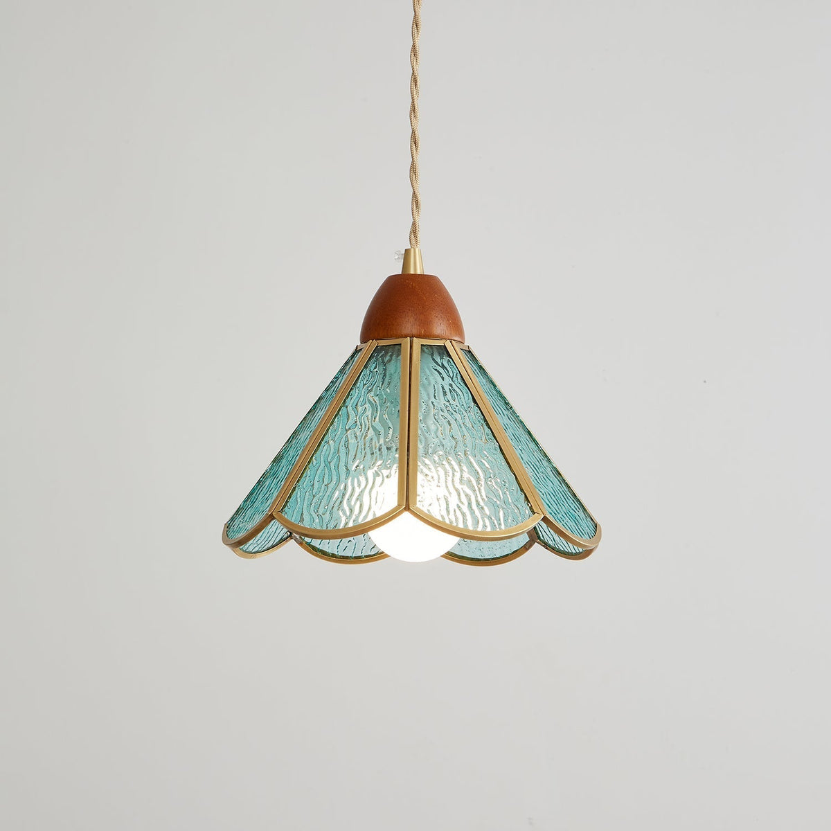 Florace Wood & Glass Vintage Pendant Lamp