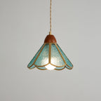 Florace Wood & Glass Vintage Pendant Lamp