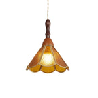 Florace Wood & Glass Vintage Pendant Lamp