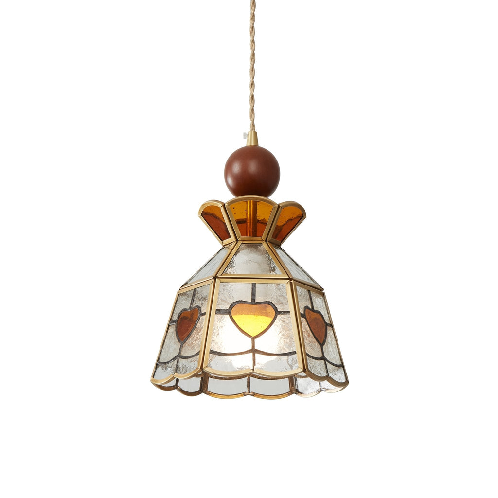 Florace Wood & Glass Vintage Pendant Lamp