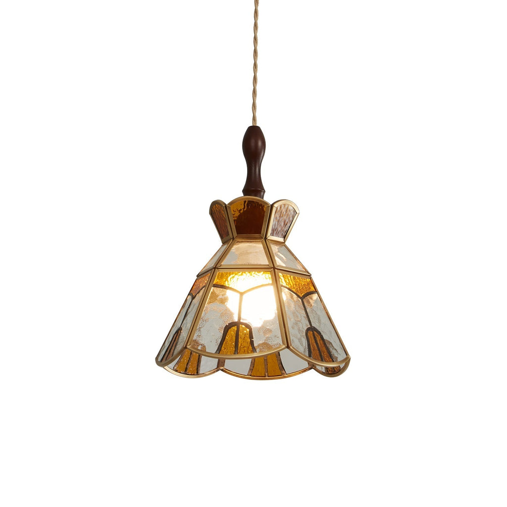 Florace Wood & Glass Vintage Pendant Lamp