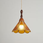 Florace Wood & Glass Vintage Pendant Lamp