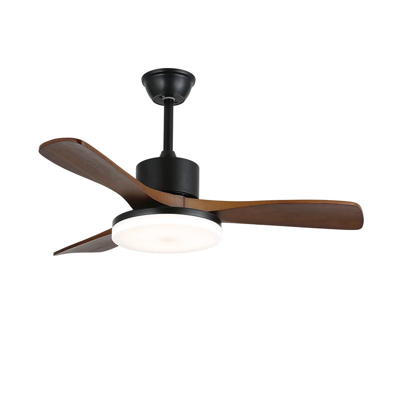 Darian Minimalist Wood Ceiling Fan Light