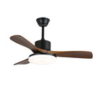 Darian Minimalist Wood Ceiling Fan Light