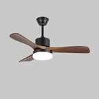 Darian Minimalist Wood Ceiling Fan Light