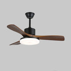 Darian Minimalist Wood Ceiling Fan Light