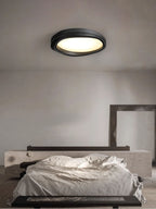 Artalis Walnut Wood Flush Mount