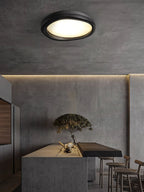 Artalis Walnut Wood Flush Mount