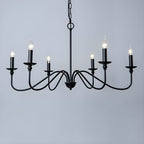 Lustra Chandelier Gold Candle Curved Arms