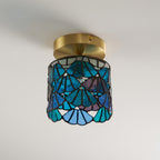 Tiffany Special Glass Flush Mount Ceiling Light