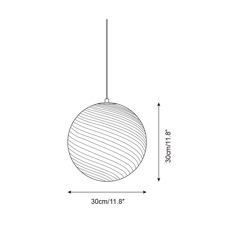 Joliv Glass Globe Pendant Lamp