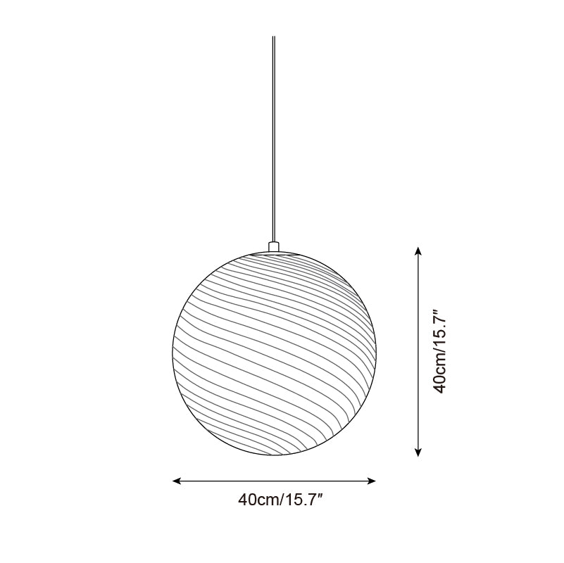 Joliv Glass Globe Pendant Lamp