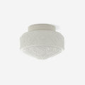 Evale Frosted Glass Flush Mount Ceiling Light