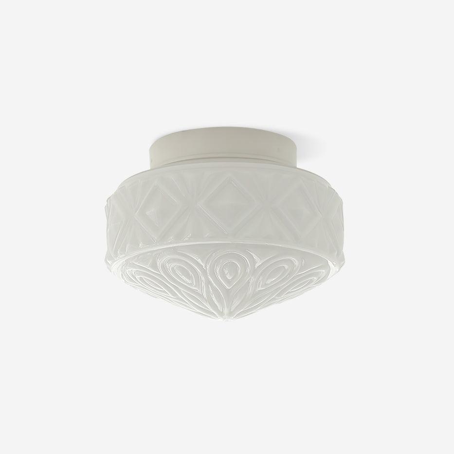 Evale Frosted Glass Flush Mount Ceiling Light