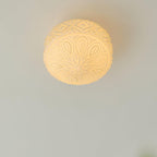 Evale Frosted Glass Flush Mount Ceiling Light
