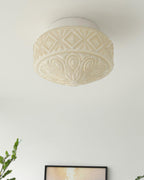 Evale Frosted Glass Flush Mount Ceiling Light