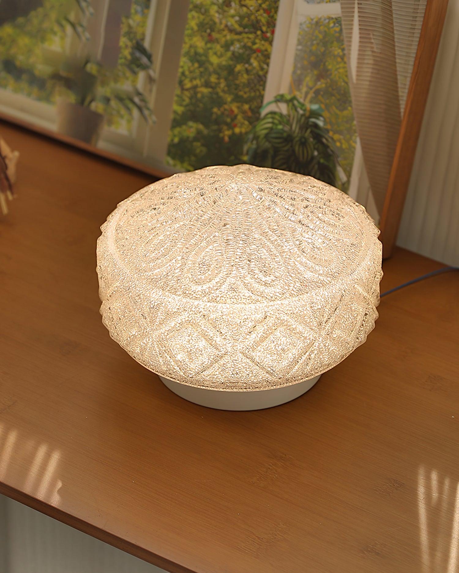 Evale Frosted Glass Flush Mount Ceiling Light