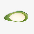 Aria Ceiling Lamp Green&Beige Pebble Shape