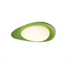 Aria Ceiling Lamp Green&Beige Pebble Shape