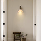 Eurnoria Cone Alabaster Wall Light