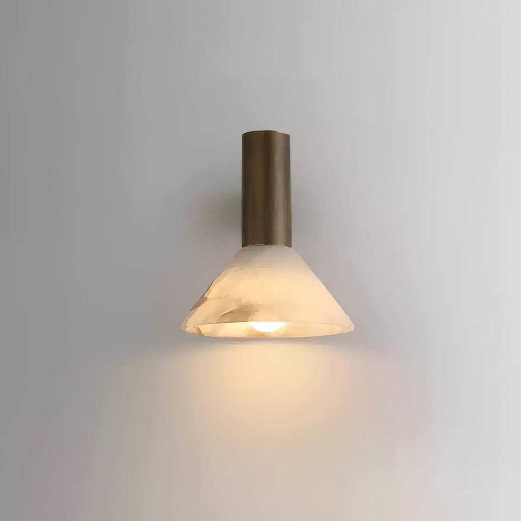 Eurnoria Cone Alabaster Wall Light