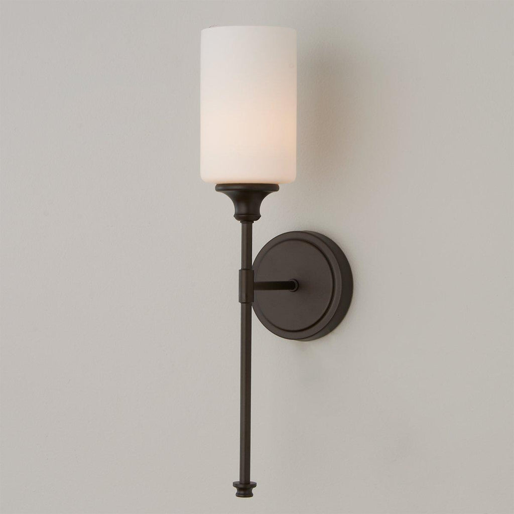 Tracie Vintage Industrial Brass Glass Wall Lamp