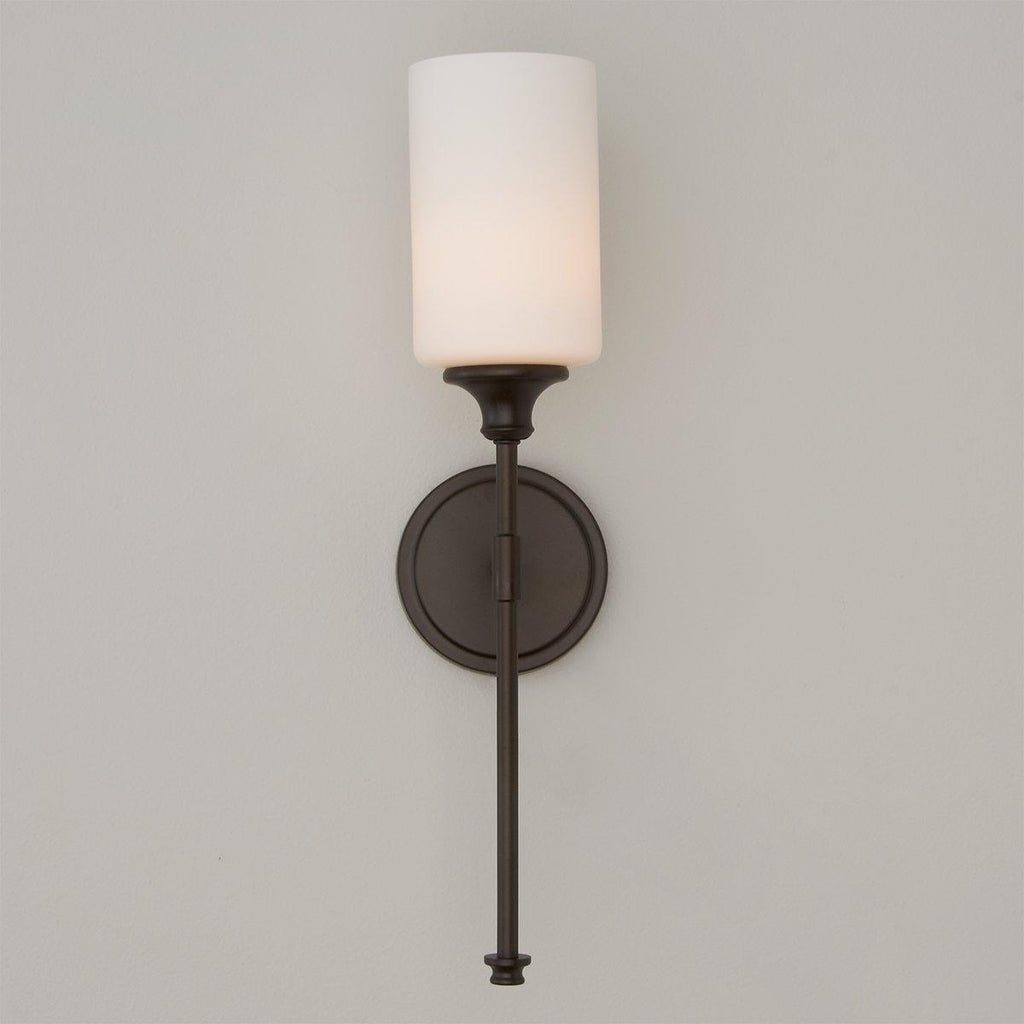 Tracie Vintage Industrial Brass Glass Wall Lamp
