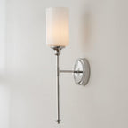Tracie Vintage Industrial Brass Glass Wall Lamp