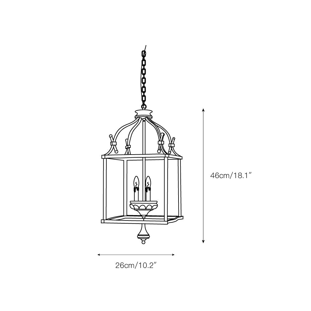 Alirora Traditional Birdcage Hand-carved wooden Chandelier