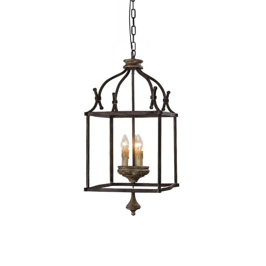 Alirora Traditional Birdcage Hand-carved wooden Chandelier