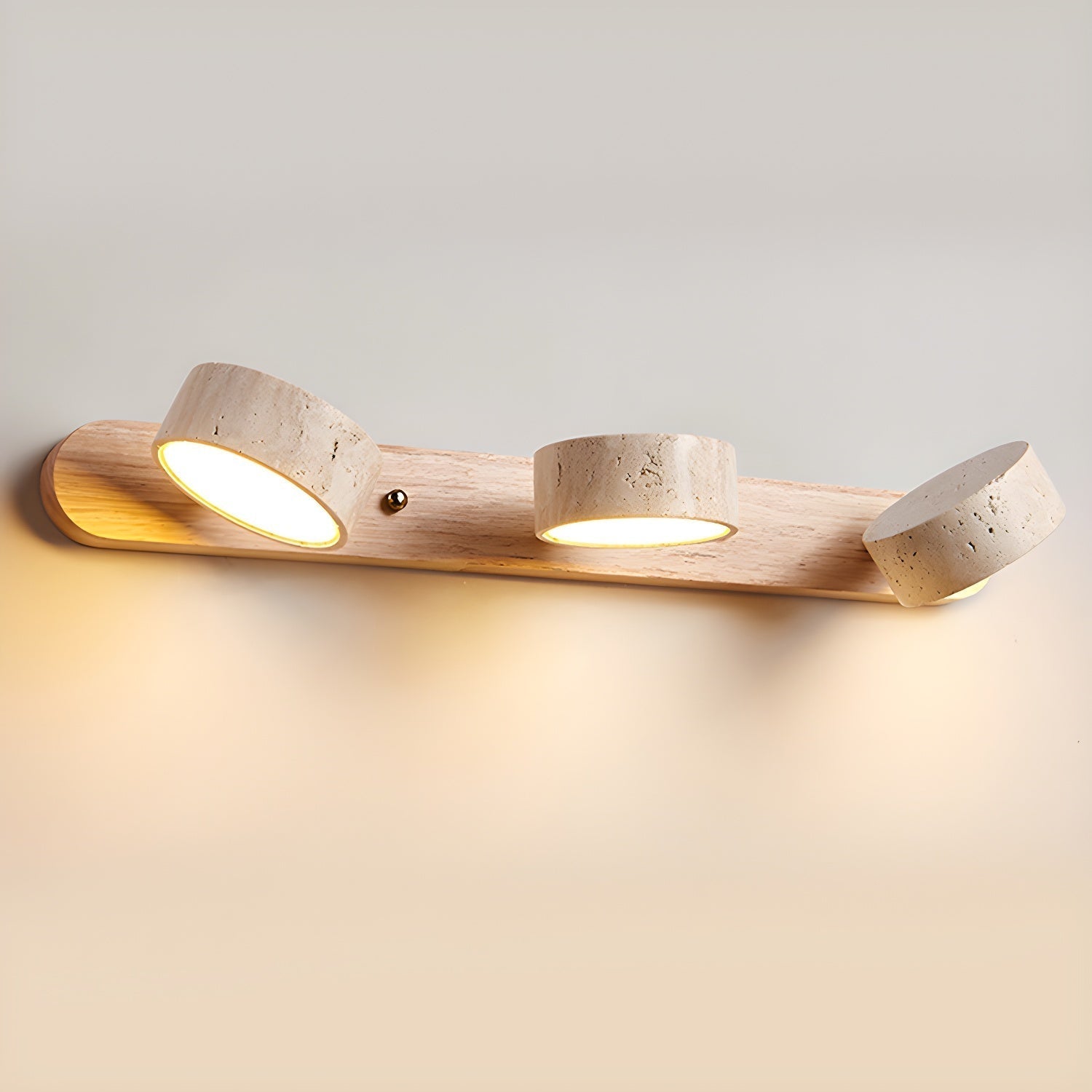 Voloreth Minimalist Travertine Wall Light - image 30