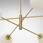 Catalel Modern Minimalist Brass Glass Chandelier