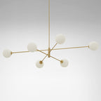Catalel Modern Minimalist Brass Glass Chandelier