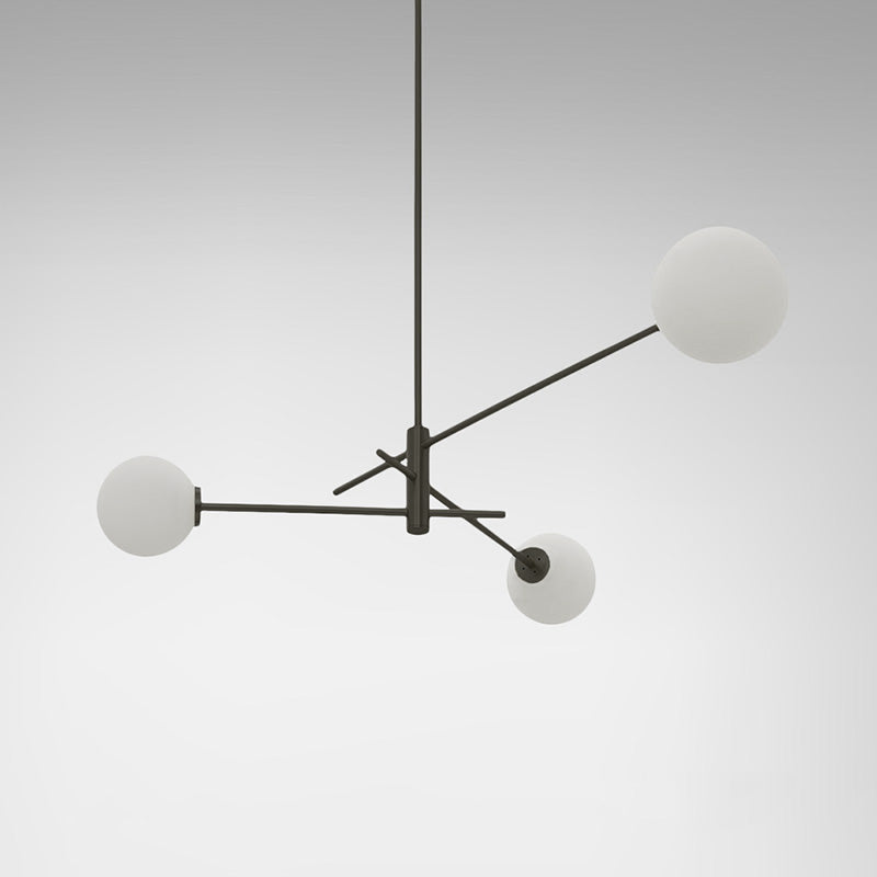 Catalel Modern Minimalist Brass Glass Chandelier