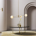 Catalel Modern Minimalist Brass Glass Chandelier
