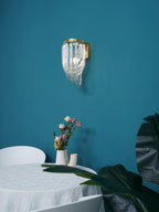 Aurora Wall Lamp Trevi Murano Glass Gold Modern Luxury