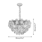 Cavine Pink Glass Flower Chandelier