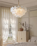 Cavine Pink Glass Flower Chandelier