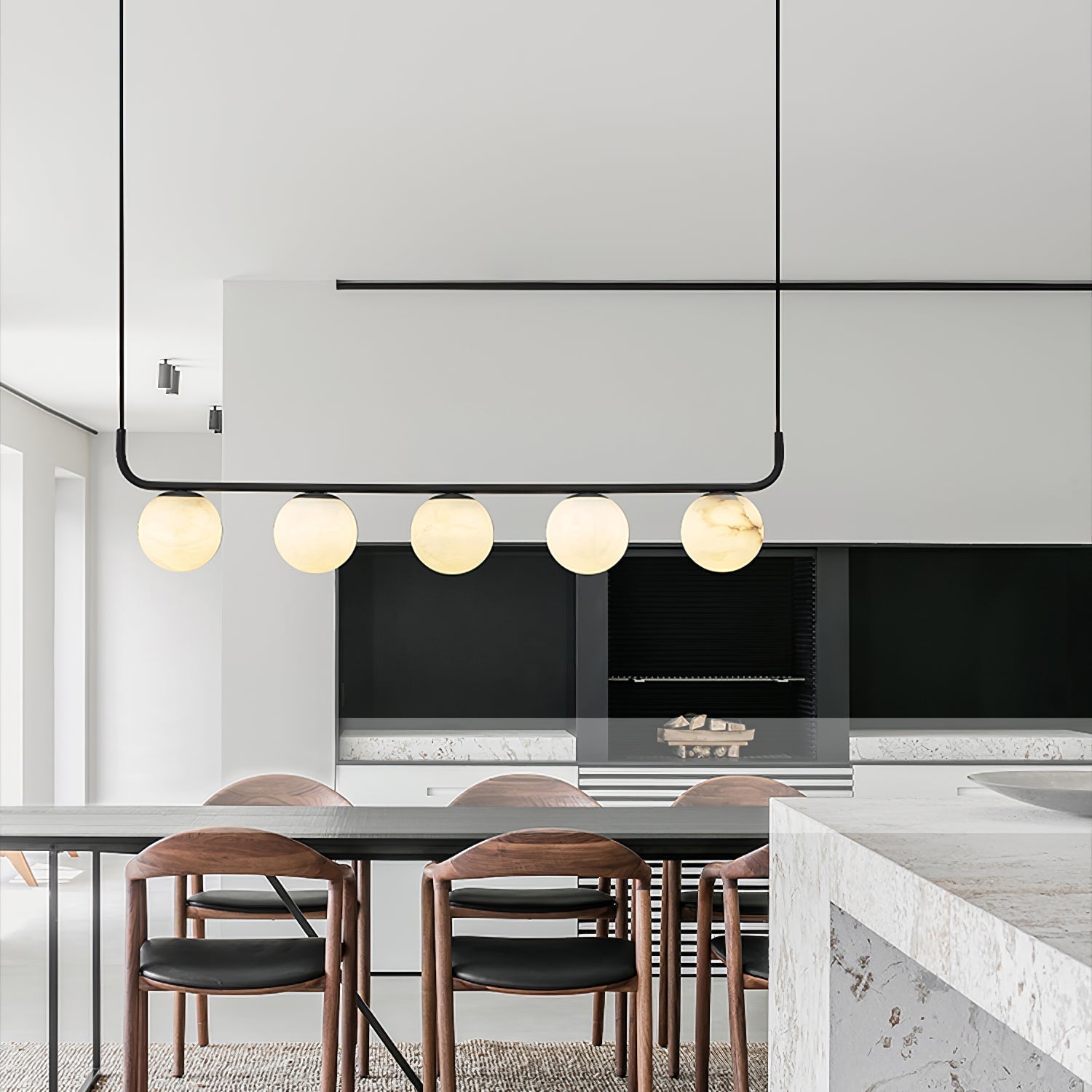Eloryra Modern Minimalist Suspension Alabaster Pendant Lamp