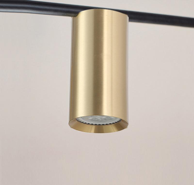 Lustra Chandelier Tribes Brass Linear Cylinder