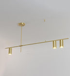 Lustra Chandelier Tribes Brass Linear Cylinder