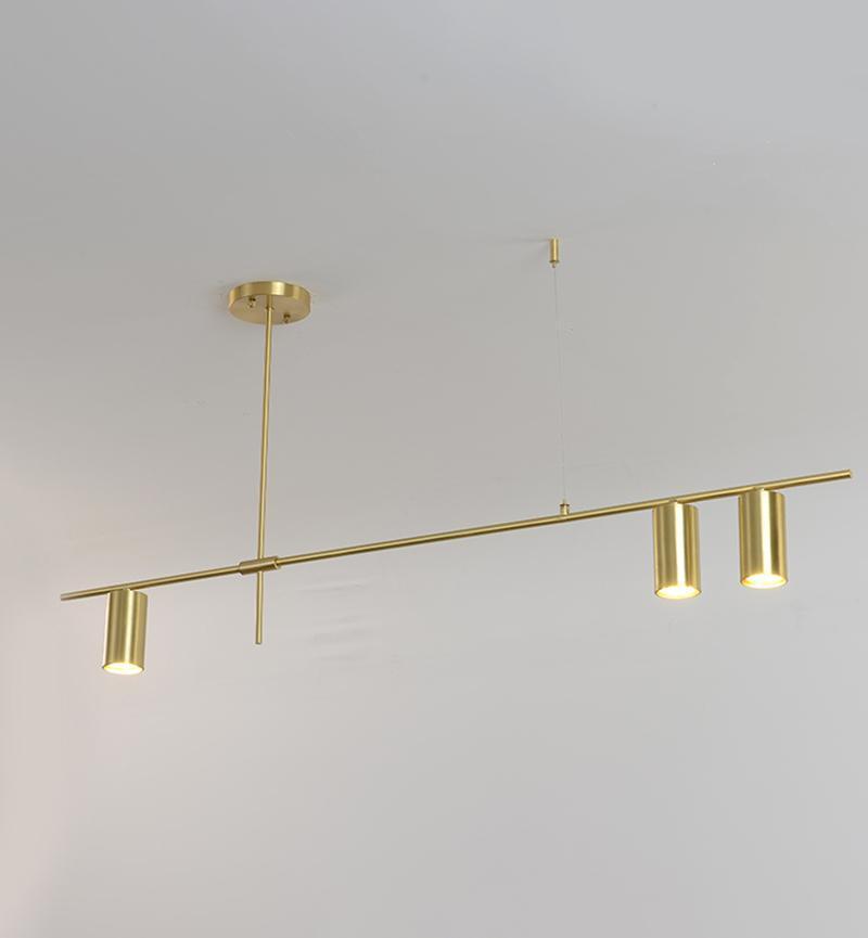 Lustra Chandelier Tribes Brass Linear Cylinder