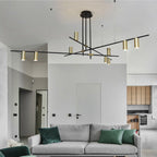 Lustra Chandelier Tribes Brass Linear Cylinder