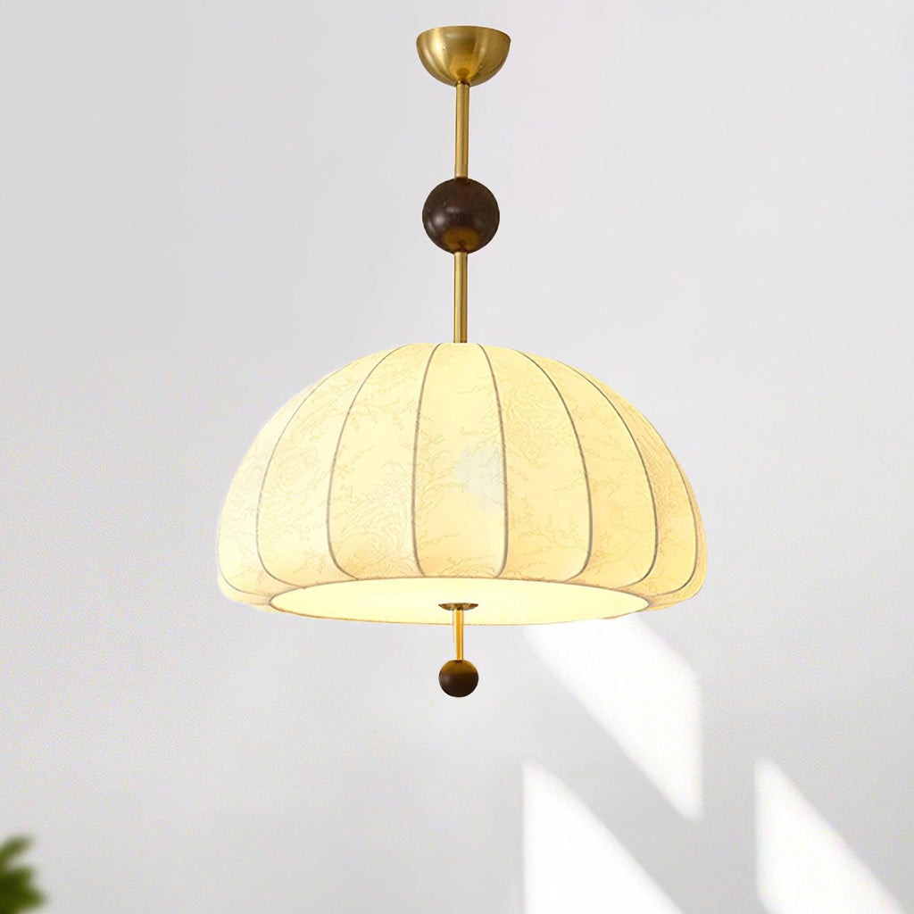 Trigg Pendant Lamp Map-Pattern Fabric