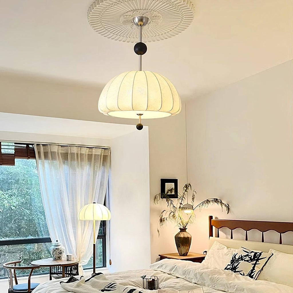 Trigg Pendant Lamp Map-Pattern Fabric