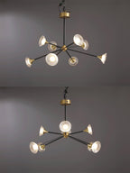 Myzoraris Mid Century Modern Glass Chandelier